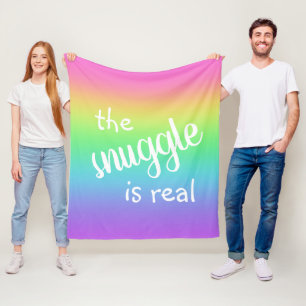 Die Snuggle ist ein richtiges Funny Rainbow Fleece