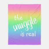 Die Snuggle ist ein richtiges Funny Rainbow Fleece (Vorderseite)