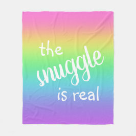 Die Snuggle ist ein richtiges Funny Rainbow Fleece
