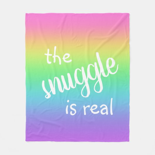 Die Snuggle ist ein richtiges Funny Rainbow Fleece (Vorderseite)
