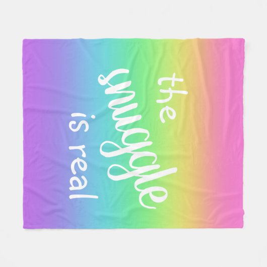 Die Snuggle ist ein richtiges Funny Rainbow Fleece (Vorderseite (Horizontal))