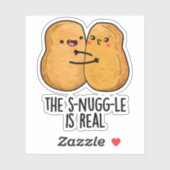 Die Snuggle ist ein wirklich lustiger Nugget Pub Aufkleber (Blatt)