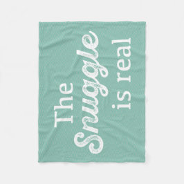 Die Snuggle ist wirklich Aquamarin Zickzack Fleecedecke