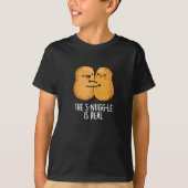 Die Snuggle ist wirklich lustig Nugget Pun Dark BG T-Shirt (Vorderseite)