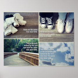 Die Socken, die die Mama falten - Plakat