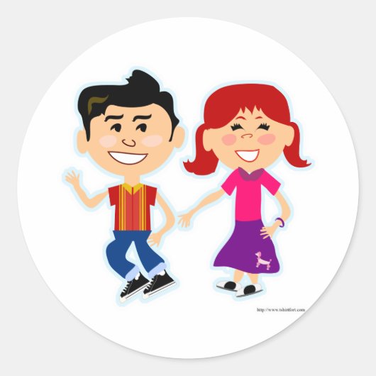 Die Sockenklumpen Runder Aufkleber (Vorderseite)