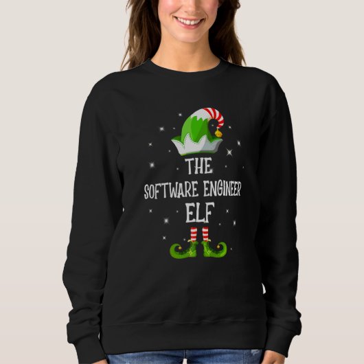 Die Software-Engineer-Elfen-Familien-Matching-Grup Sweatshirt (Vorderseite)