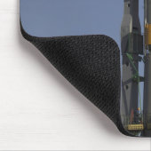 Die Sojus-Rakete wird in Position 2 errichtet Mousepad (Ecke)