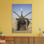 Die Sojus-Rakete wird in Position 3 errichtet Leinwanddruck (Insitu (Wohnzimmer))