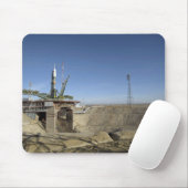 Die Sojus-Rakete wird in Position 5 errichtet Mousepad (Mit Mouse)