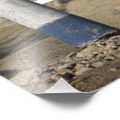 Die Sojus-Rakete wird in Position gebracht Fotodruck (Ecke)