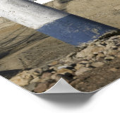 Die Sojus-Rakete wird in Position gebracht Poster (Ecke)