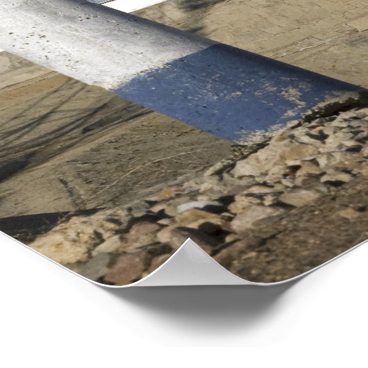 Die Sojus-Rakete wird in Position gebracht Poster (Ecke)