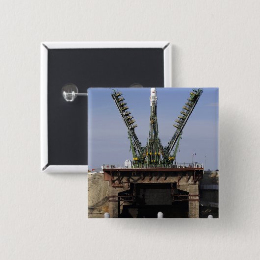 Die Sojus TMA-13 Raumsonde Button (Vorne & Hinten)