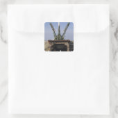 Die Sojus TMA-13 Raumsonde Quadratischer Aufkleber (Tasche)