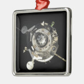 Die Sojus TMA-17 Raumsonde Silbernes Ornament (Links)