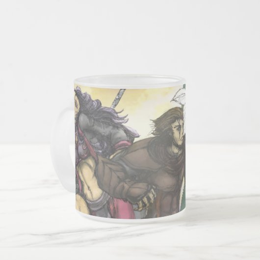 Die Söldner-Tasse Mattglastasse (Vorderseite Links)