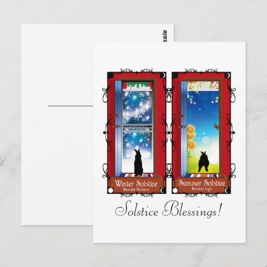 DIE SOLSTIKEN POSTKARTE (Vorne/Hinten)