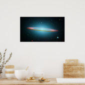 Die Sombrero-Galaxie im Infrarotlicht Poster (Küche)