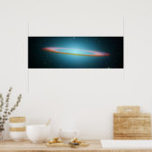Die Sombrero Galaxy - Infrarot Poster (Küche)