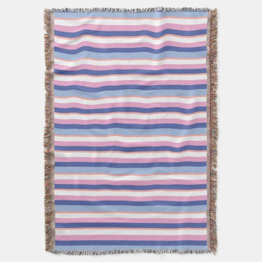 Die Sommer-Linie am Strand Muster Rosa Blau Decke (Vorderseite Vertikal)