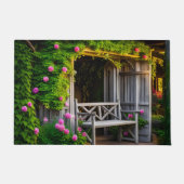 Die Sommergarten-Bank Fußmatte (Vorderseite)