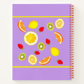 Die Sommerküche - bunte Sommerfrüchte Notizblock (Rückseite)