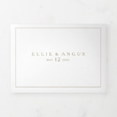 Die sommerliche Sonnenuntergangsfarbe Dreifach Gefaltete Einladung (Cover)