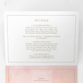 Die sommerliche Sonnenuntergangsfarbe Dreifach Gefaltete Einladung (Innen Erste Seite)