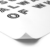 Die Sommerzeit ist immer das beste Aquarell-Poster Poster (Ecke)