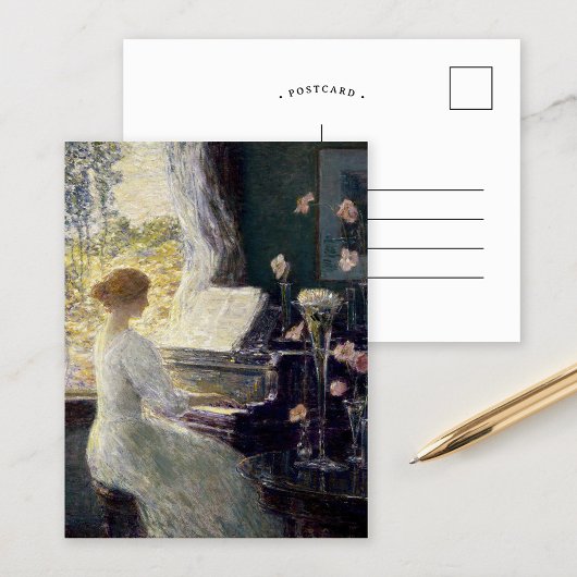 Die Sonata | Childe Hassam Postkarte