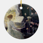 Die Sonata von Frederick Childe Hassam Keramik Ornament (Hinten)