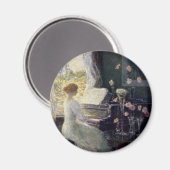 Die Sonata von Frederick Childe Hassam Magnet (Vorderseite/Rückseite)