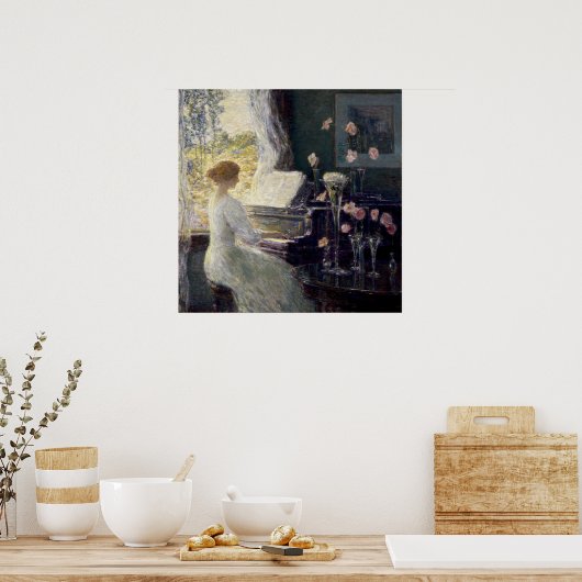 Die Sonata von Frederick Childe Hassam Poster (Küche)
