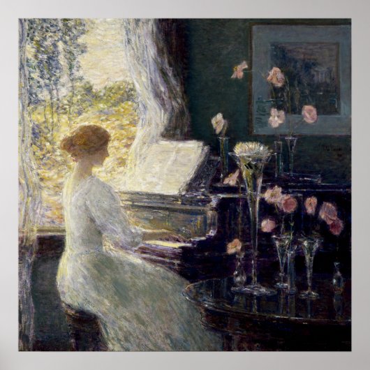 Die Sonata von Frederick Childe Hassam Poster (Vorne)