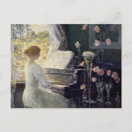 Die Sonata von Frederick Childe Hassam Postkarte (Vorderseite)