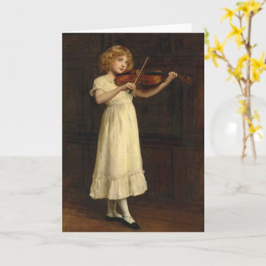 Die Sonatina | John Collier Karte (Gelbe Blume)