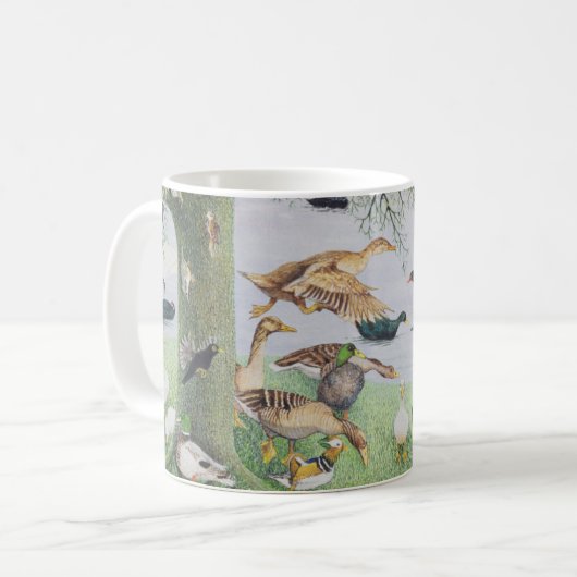Die sonderbare Ente Kaffeetasse (Vorderseite Links)