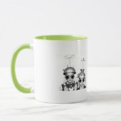 Die sonderbare Hülsen-Tasse Tasse (Links)