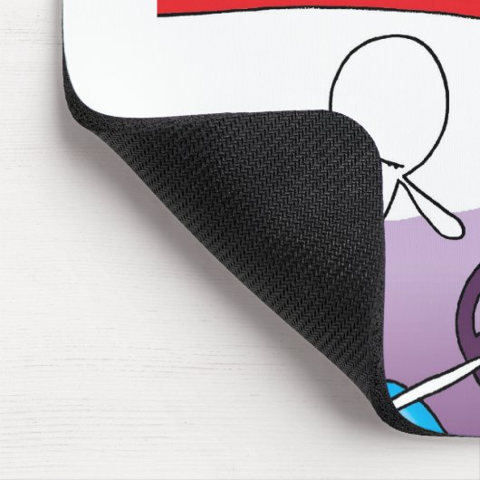 Die sonderbare Mäusematte Gruppen-SATs Chav Mousepad (Ecke)