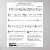 Die Song-Platte der Star-Spangled-Banner Poster (Vorne)