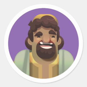 Die Songaufkleber der Hirte: Jakob Runder Aufkleber