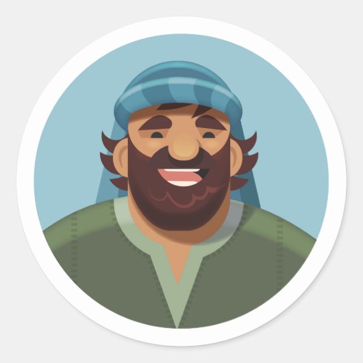 Die Songaufkleber der Hirte: John Runder Aufkleber (Vorderseite)