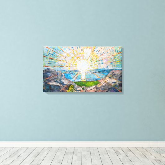 Die Sonne 1909 | Edvard Munch | Leinwanddruck (Insitu (Holzboden))