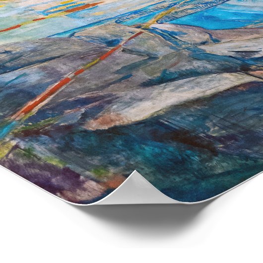 Die Sonne 1909 | Edvard Munch | Poster (Ecke)