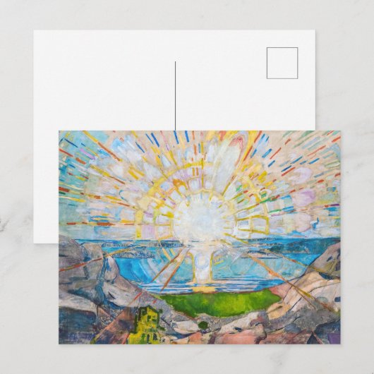 Die Sonne 1909 | Edvard Munch | Postkarte (Vorne/Hinten)