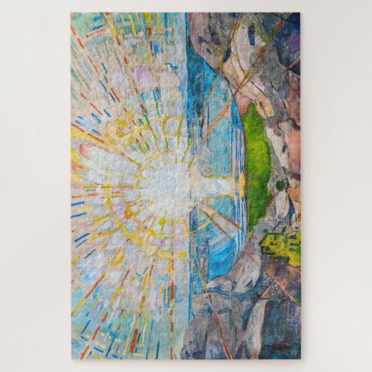 Die Sonne 1909 | Edvard Munch | Puzzle (Vertikal)