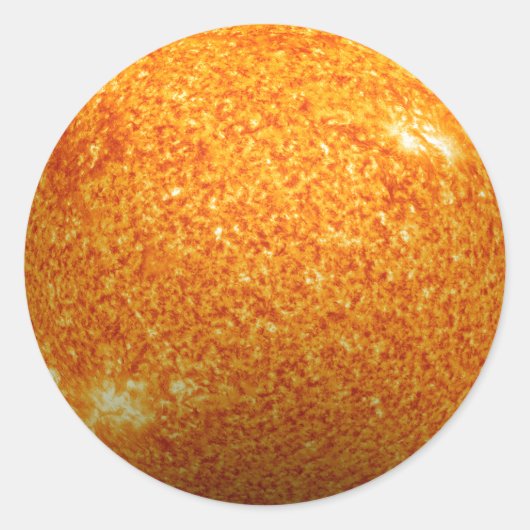 Die Sonne - 3D-Effekt Runder Aufkleber (Vorderseite)