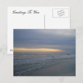 Die Sonne am Meer Postkarte (Vorne/Hinten)