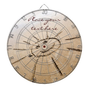 Die Sonne am Strand Dartscheibe